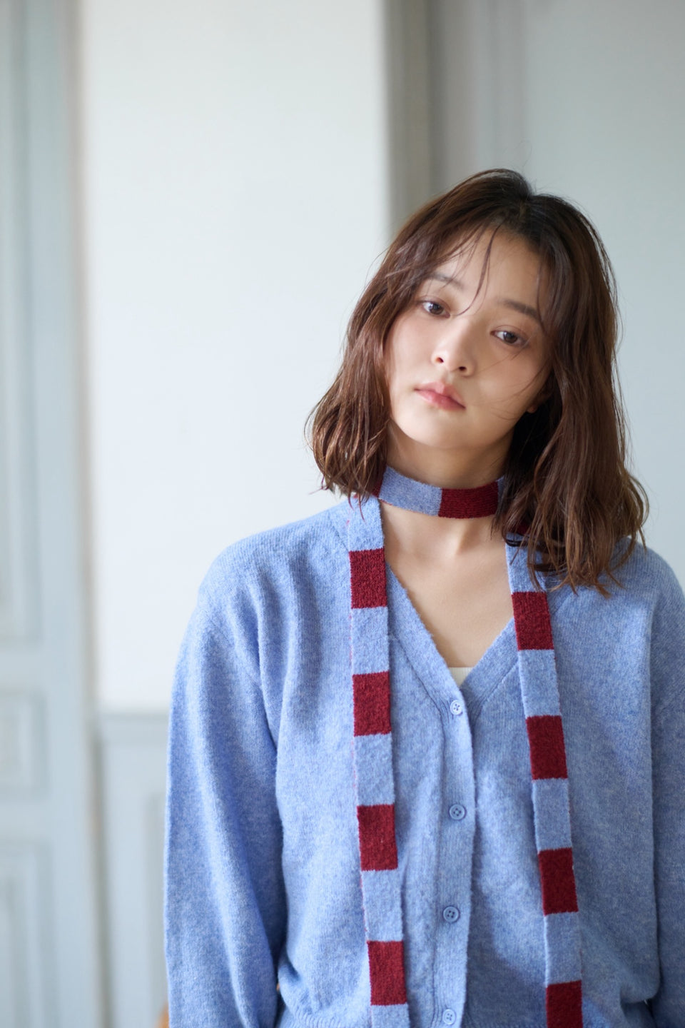 SCARF SET CARDIGAN